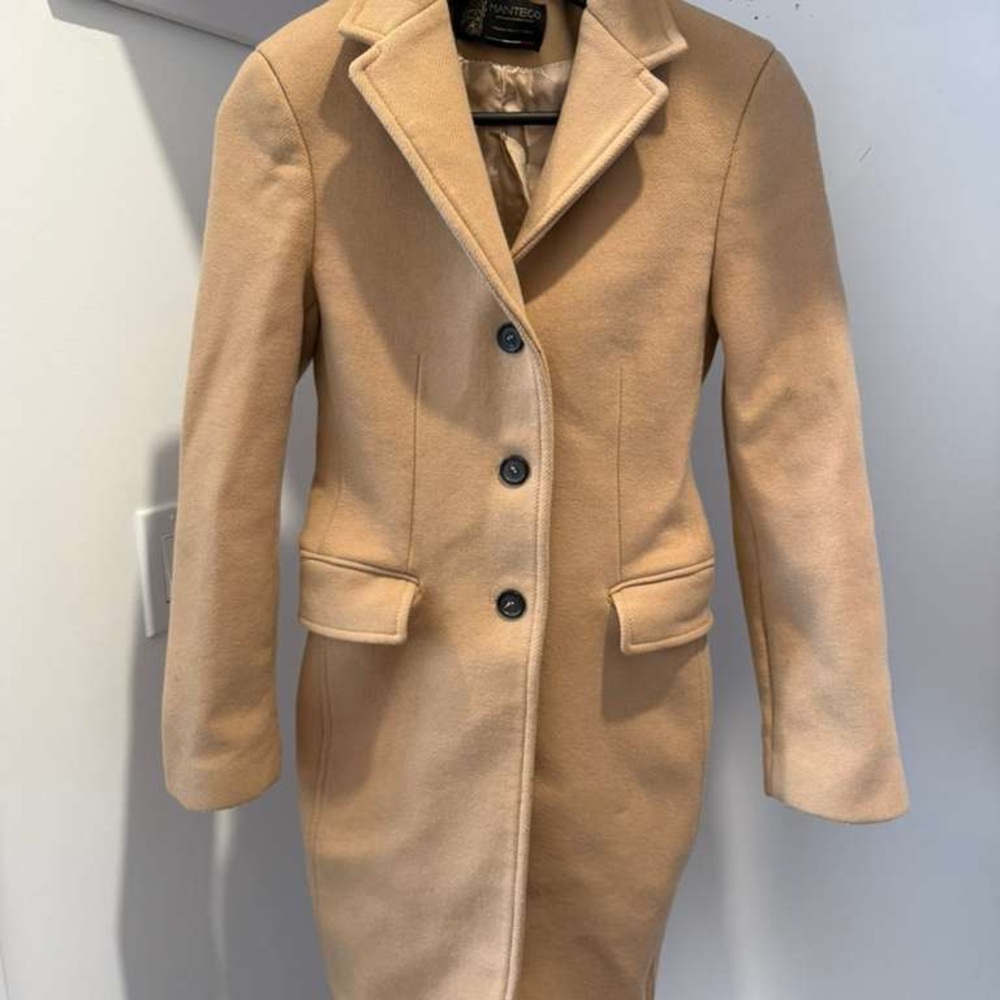 Zara Beige Single-Breasted Trench Coat